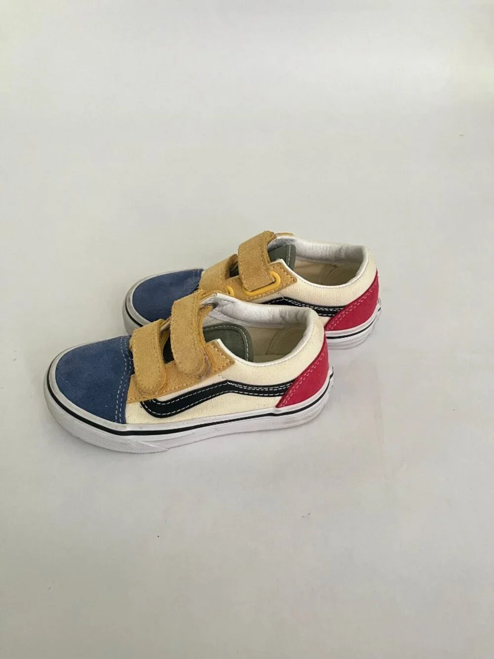 Little Kids Old Skool V Shoe Multi Color Red Blue Green Yellow Size 10.5